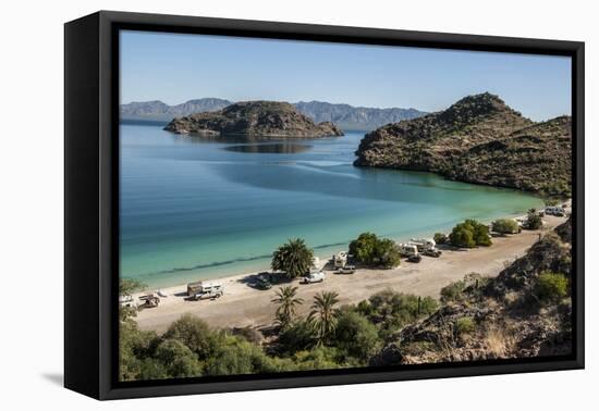 Bay near Loreto, into Sea of Cortez, Baja California, Mexico, North America-Tony Waltham-Framed Premier Image Canvas