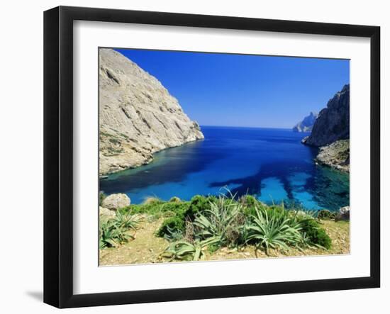 Bay Near Puerto Pollensa, Mallorca (Majorca), Balearic Islands, Spain, Europe-John Miller-Framed Photographic Print