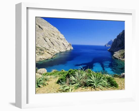 Bay Near Puerto Pollensa, Mallorca (Majorca), Balearic Islands, Spain, Europe-John Miller-Framed Photographic Print