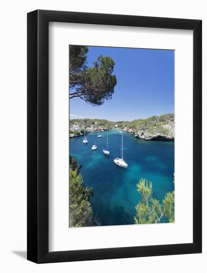 Bay of Cala Figuera, Majorca (Mallorca), Balearic Islands (Islas Baleares)-Markus Lange-Framed Photographic Print