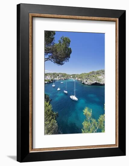 Bay of Cala Figuera, Majorca (Mallorca), Balearic Islands (Islas Baleares)-Markus Lange-Framed Photographic Print