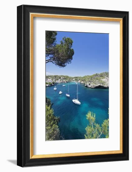 Bay of Cala Figuera, Majorca (Mallorca), Balearic Islands (Islas Baleares)-Markus Lange-Framed Photographic Print