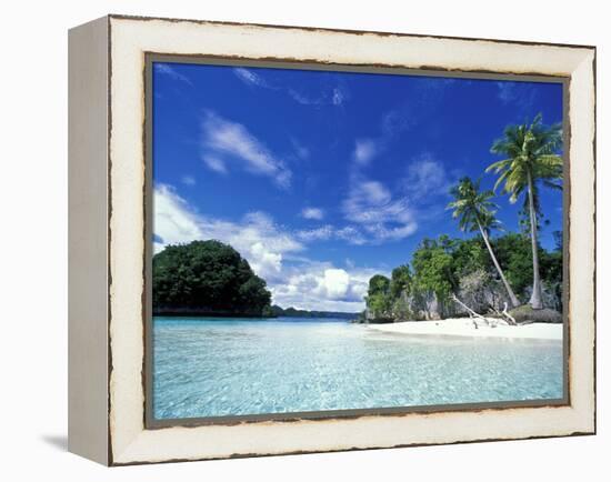 Bay of Honeymoon Island, World Heritage Site, Rock Islands, Palau-Stuart Westmoreland-Framed Premier Image Canvas