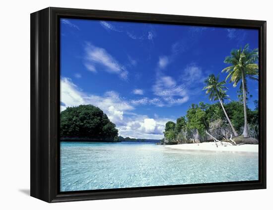 Bay of Honeymoon Island, World Heritage Site, Rock Islands, Palau-Stuart Westmoreland-Framed Premier Image Canvas