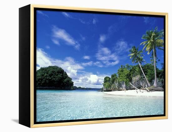 Bay of Honeymoon Island, World Heritage Site, Rock Islands, Palau-Stuart Westmoreland-Framed Premier Image Canvas