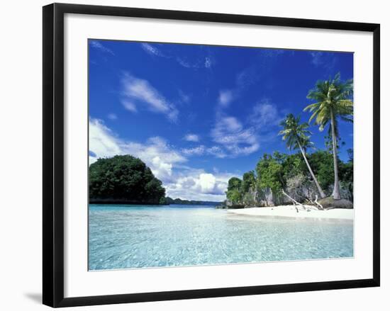 Bay of Honeymoon Island, World Heritage Site, Rock Islands, Palau-Stuart Westmoreland-Framed Premium Photographic Print