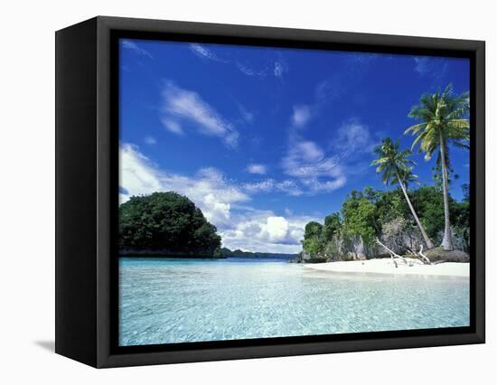 Bay of Honeymoon Island, World Heritage Site, Rock Islands, Palau-Stuart Westmoreland-Framed Premier Image Canvas