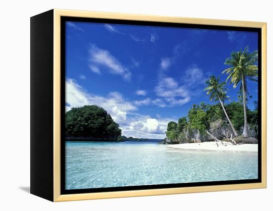 Bay of Honeymoon Island, World Heritage Site, Rock Islands, Palau-Stuart Westmoreland-Framed Premier Image Canvas