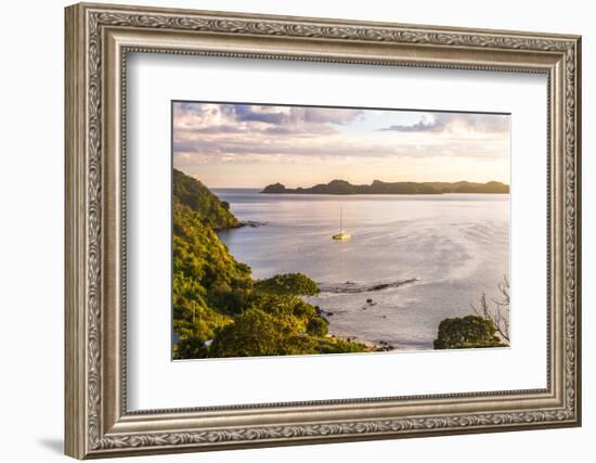 Bay of Islands at Sunrise, Seen from Russell, Northland Region, North Island, New Zealand, Pacific-Matthew Williams-Ellis-Framed Photographic Print