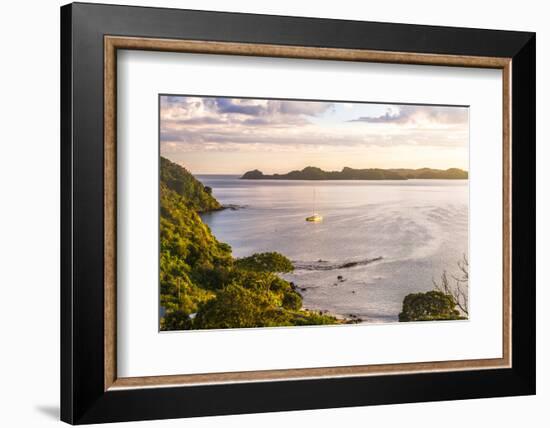 Bay of Islands at Sunrise, Seen from Russell, Northland Region, North Island, New Zealand, Pacific-Matthew Williams-Ellis-Framed Photographic Print