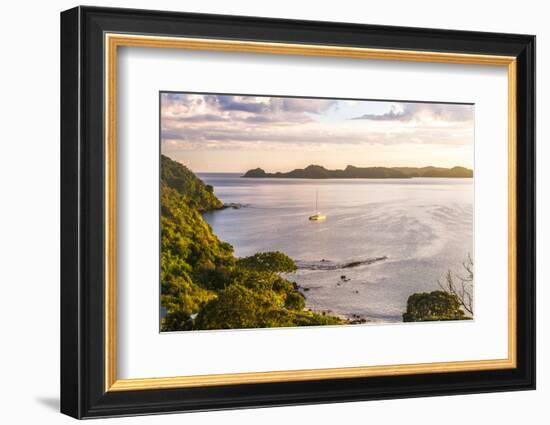 Bay of Islands at Sunrise, Seen from Russell, Northland Region, North Island, New Zealand, Pacific-Matthew Williams-Ellis-Framed Photographic Print