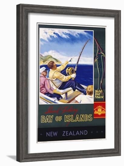 Bay of Islands New Zealand Poster-null-Framed Giclee Print