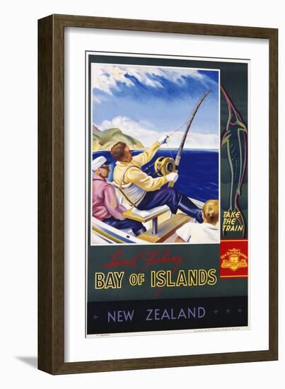 Bay of Islands New Zealand Poster-null-Framed Giclee Print