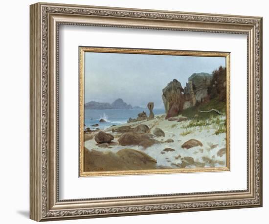 Bay of Monterey-Albert Bierstadt-Framed Giclee Print