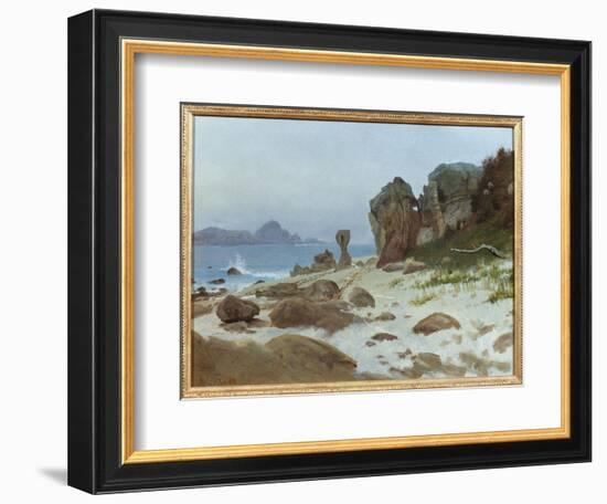 Bay of Monterey-Albert Bierstadt-Framed Giclee Print