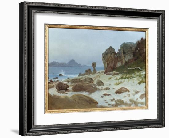 Bay of Monterey-Albert Bierstadt-Framed Giclee Print