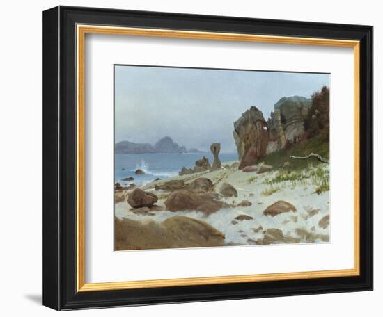 Bay of Monterey-Albert Bierstadt-Framed Giclee Print