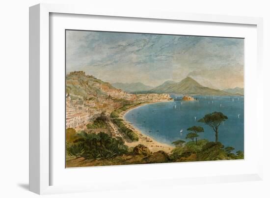 Bay of Naples in the Mid-1800s-null-Framed Giclee Print