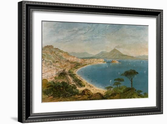 Bay of Naples in the Mid-1800s-null-Framed Giclee Print