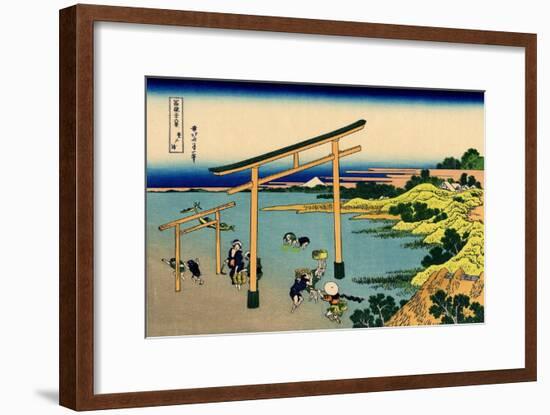 Bay of Noboto, c.1830-Katsushika Hokusai-Framed Giclee Print