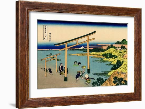 Bay of Noboto, c.1830-Katsushika Hokusai-Framed Giclee Print