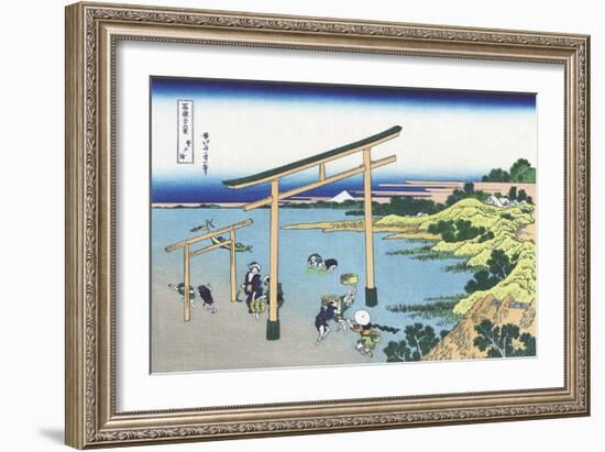 Bay of Noboto-Katsushika Hokusai-Framed Giclee Print