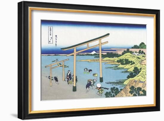 Bay of Noboto-Katsushika Hokusai-Framed Giclee Print