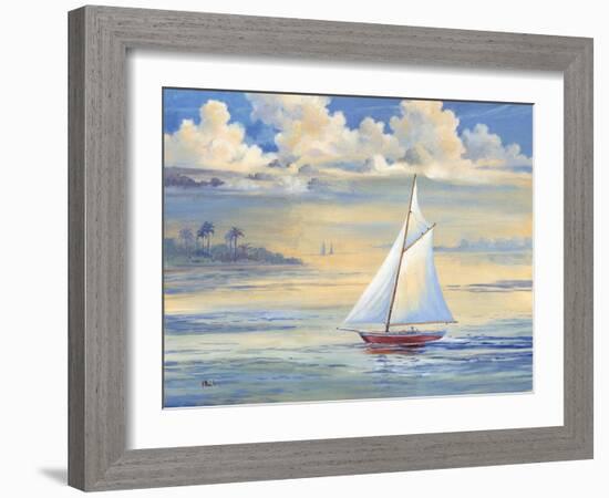 Bay of Palms-Paul Brent-Framed Art Print