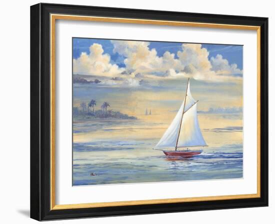 Bay of Palms-Paul Brent-Framed Art Print