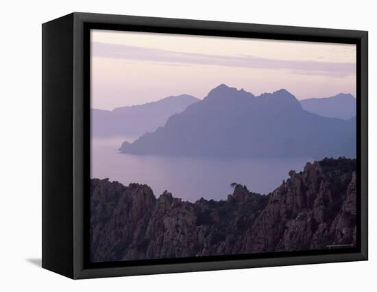 Bay of Porto, Corsica, France, Mediterranean-Michael Busselle-Framed Premier Image Canvas