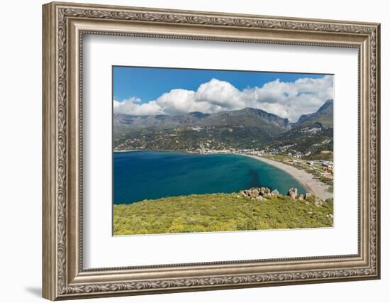 Bay of Preveli, Rethymno, Crete, Greek Islands, Greece, Europe-Markus Lange-Framed Photographic Print