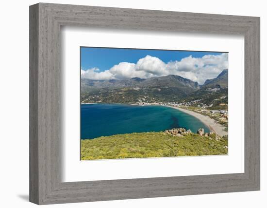 Bay of Preveli, Rethymno, Crete, Greek Islands, Greece, Europe-Markus Lange-Framed Photographic Print