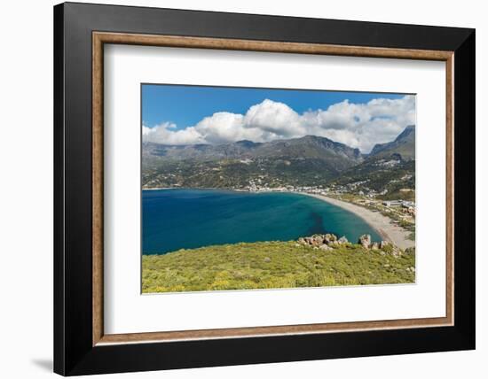 Bay of Preveli, Rethymno, Crete, Greek Islands, Greece, Europe-Markus Lange-Framed Photographic Print