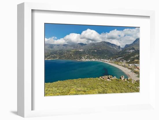 Bay of Preveli, Rethymno, Crete, Greek Islands, Greece, Europe-Markus Lange-Framed Photographic Print