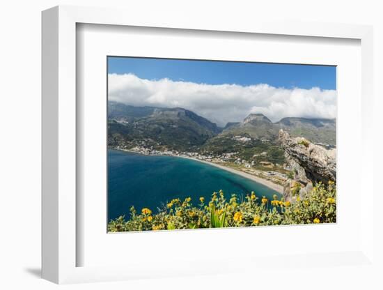 Bay of Preveli, Rethymno, Crete, Greek Islands, Greece, Europe-Markus Lange-Framed Photographic Print