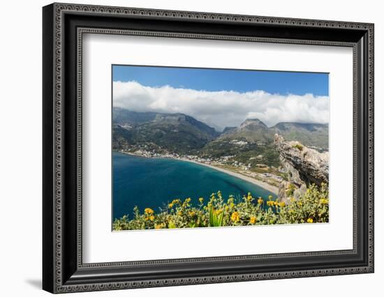 Bay of Preveli, Rethymno, Crete, Greek Islands, Greece, Europe-Markus Lange-Framed Photographic Print