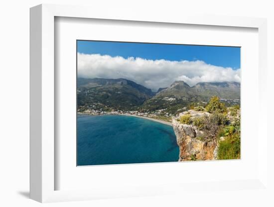 Bay of Preveli, Rethymno, Crete, Greek Islands, Greece, Europe-Markus Lange-Framed Photographic Print