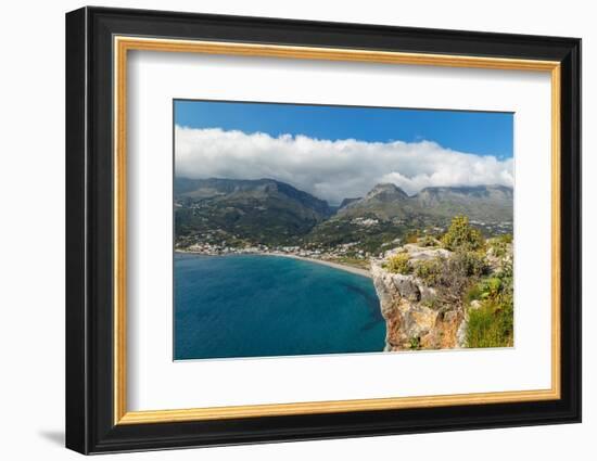 Bay of Preveli, Rethymno, Crete, Greek Islands, Greece, Europe-Markus Lange-Framed Photographic Print