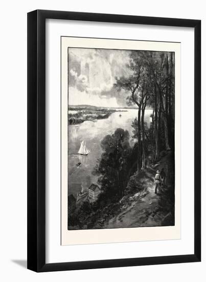 Bay of Quinte, from Above Stone Mills, Canada, Nineteenth Century-null-Framed Giclee Print