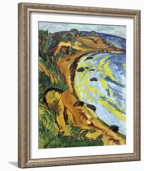 Bay on the Coast of Fehmarn-Ernst Ludwig Kirchner-Framed Giclee Print