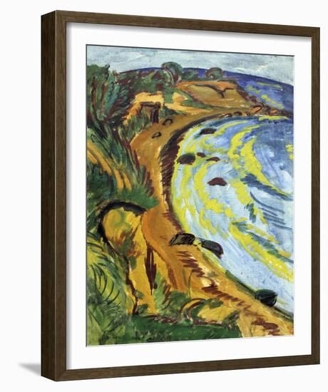 Bay on the Coast of Fehmarn-Ernst Ludwig Kirchner-Framed Giclee Print