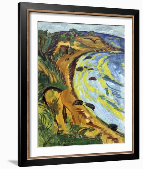 Bay on the Coast of Fehmarn-Ernst Ludwig Kirchner-Framed Giclee Print