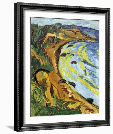 Bay on the Coast of Fehmarn-Ernst Ludwig Kirchner-Framed Giclee Print