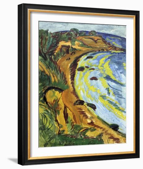 Bay on the Coast of Fehmarn-Ernst Ludwig Kirchner-Framed Giclee Print