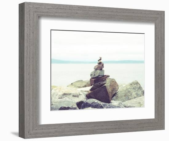 Bay Rocks II-Sonja Quintero-Framed Photographic Print