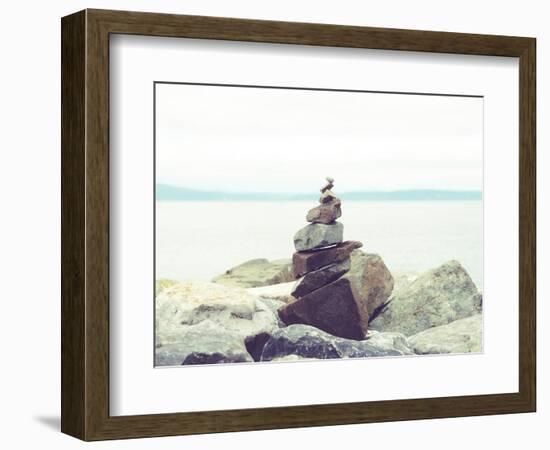 Bay Rocks II-Sonja Quintero-Framed Photographic Print