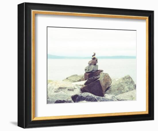 Bay Rocks II-Sonja Quintero-Framed Photographic Print