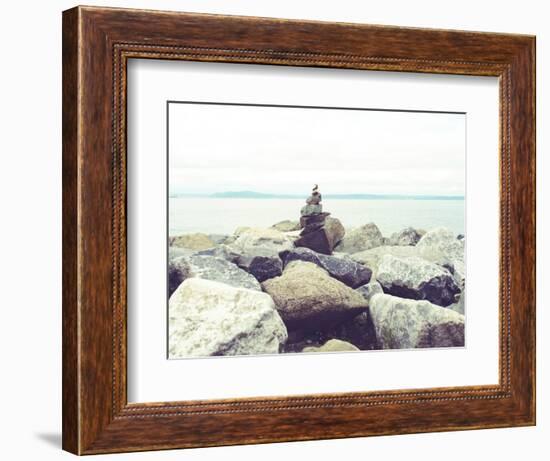 Bay Rocks III-Sonja Quintero-Framed Photographic Print