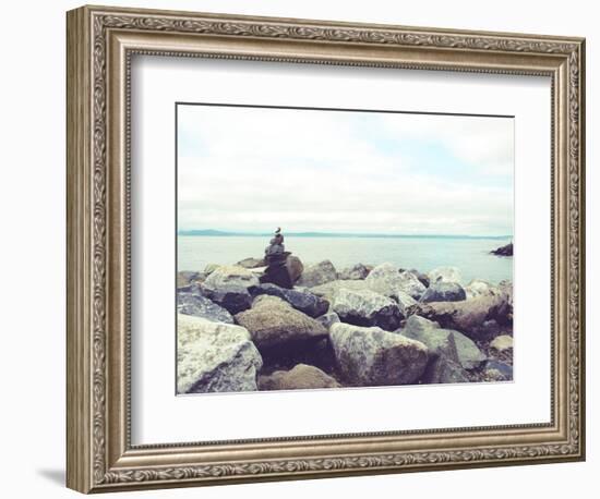 Bay Rocks IV-Sonja Quintero-Framed Photographic Print