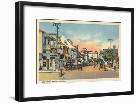 Bay Street, Nassau, Bahamas-null-Framed Art Print